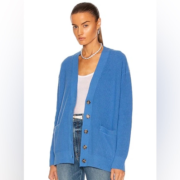 RE/DONE | Blue 90s Oversized Cardigan Size: Large - Picture 2 of 7